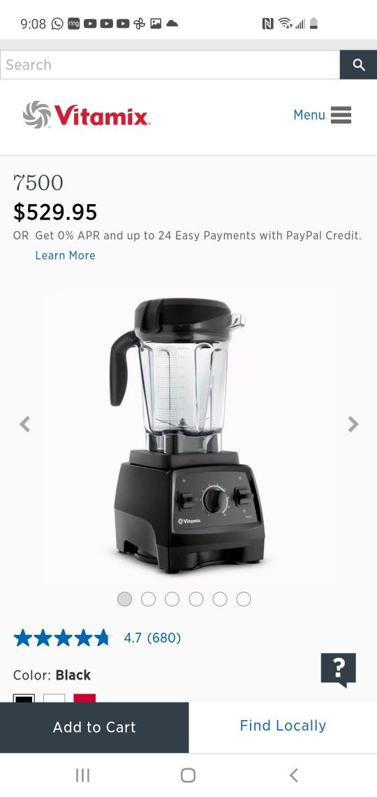 New! Vitamix 7500 Blender, Professional-Grade, 64 oz. In The Box Seal