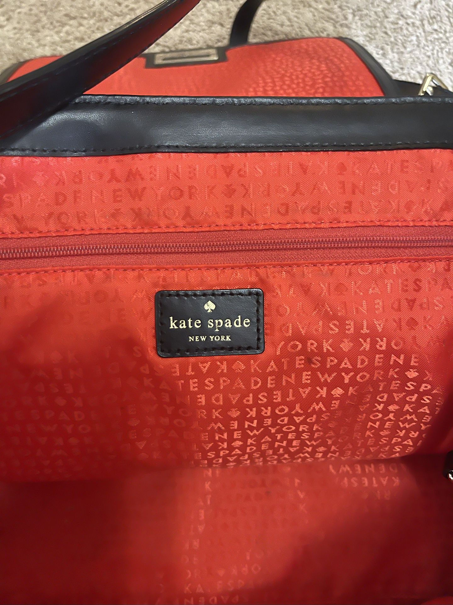 Kate Spade Leather Bag With Feather 
