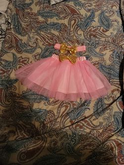 One Year Birthday Girl Outfit  Thumbnail