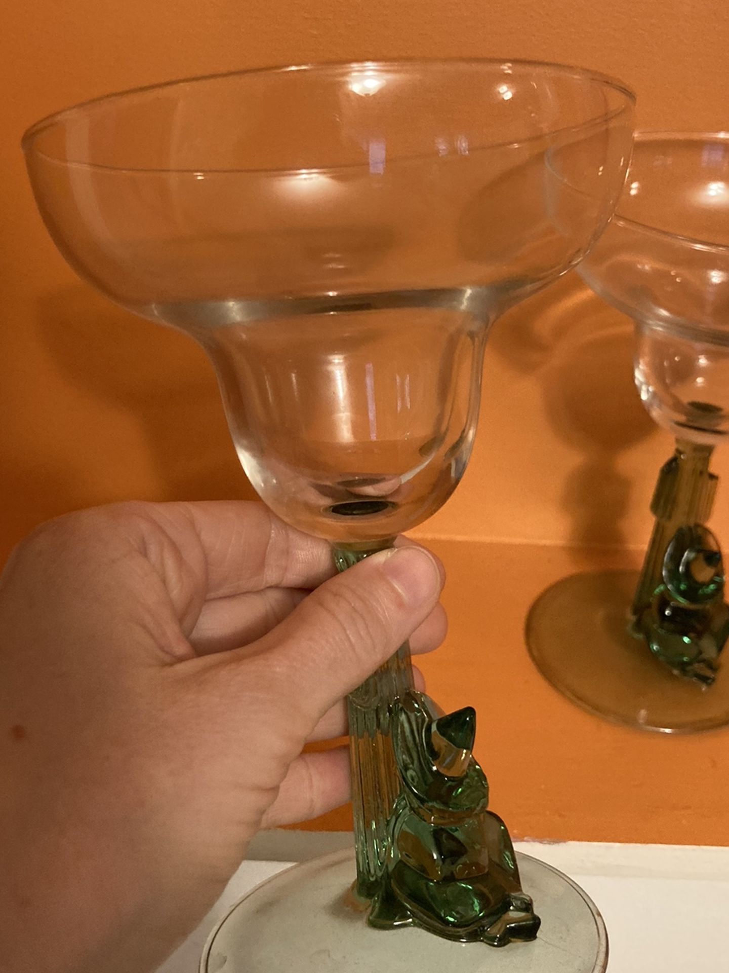 Two brand new margarita glasses