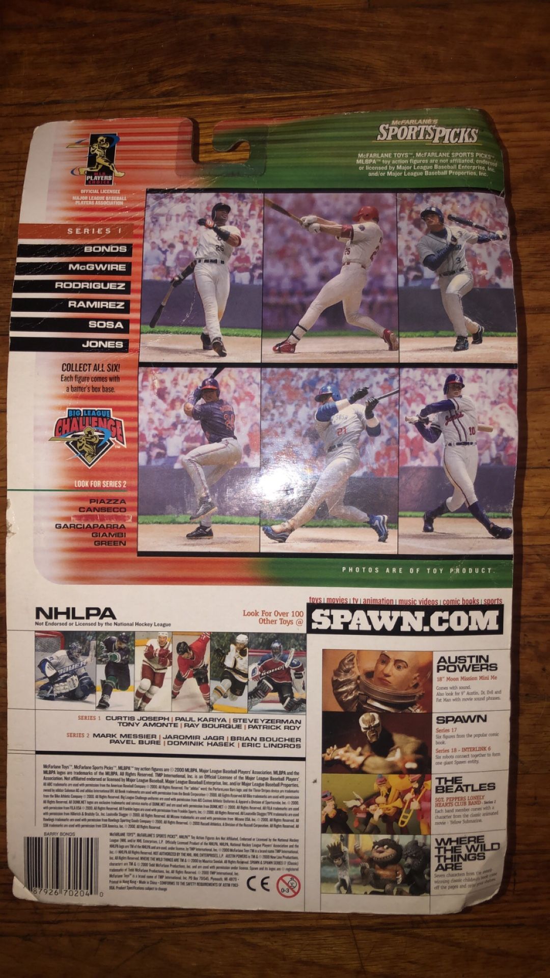 Authentic Barry Bonds MLB action figure