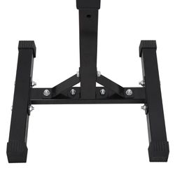 Adjustable Barbell Rack Stand Squat Bench Press Home GYM Weight Liftting Fitness Exercise Thumbnail
