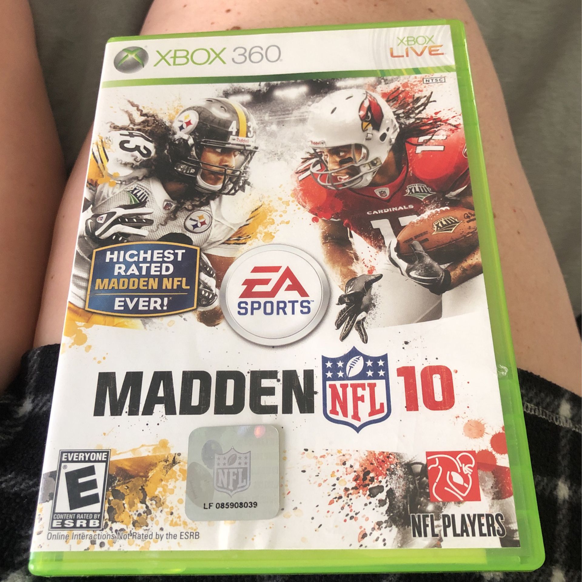 Xbox 360 Madden 10 Disk And Manual Rated E