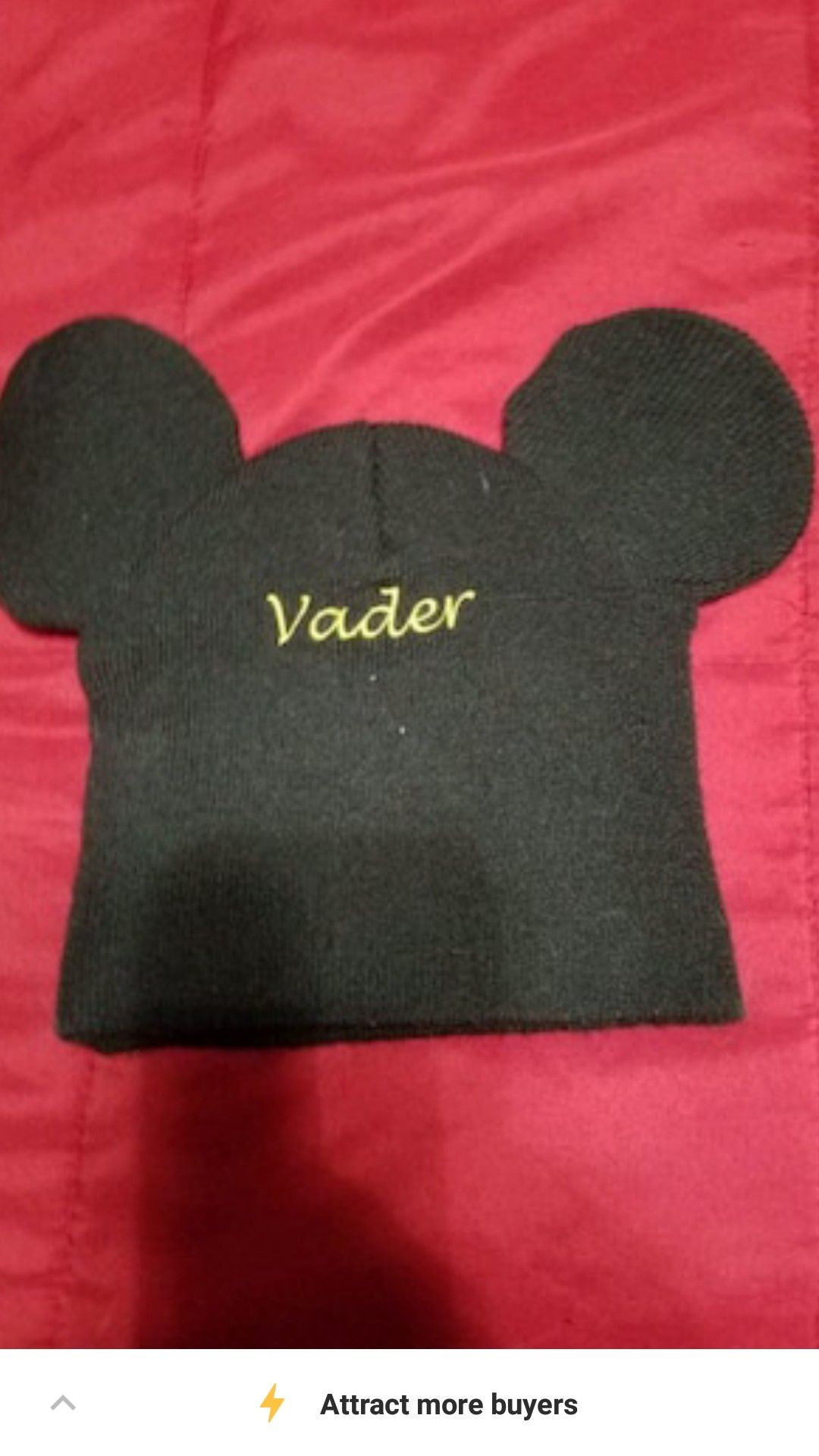 Darth Vader Mickey Mouse Ears Beanie