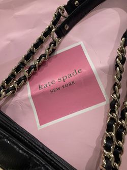Reduced! Gorgeous Kate spade handbag leather black quilted Thumbnail