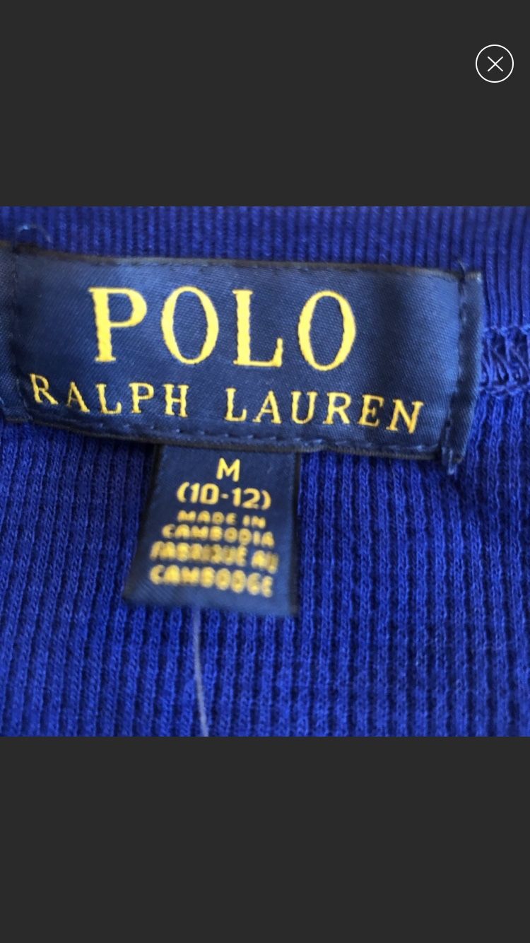 Boys Polo Long Sleeve Shirt