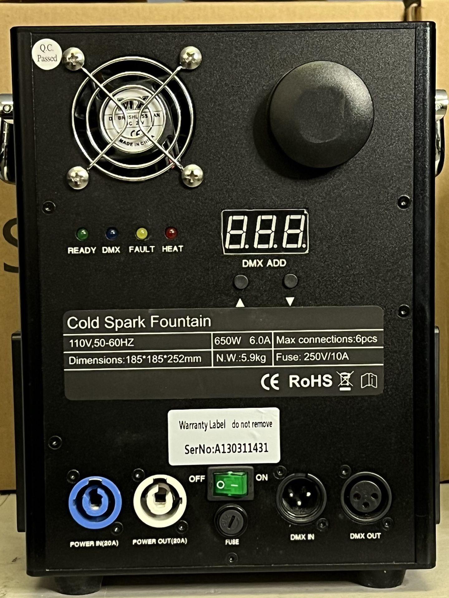 Sparkler Fountain - Professional Special F/X Machine