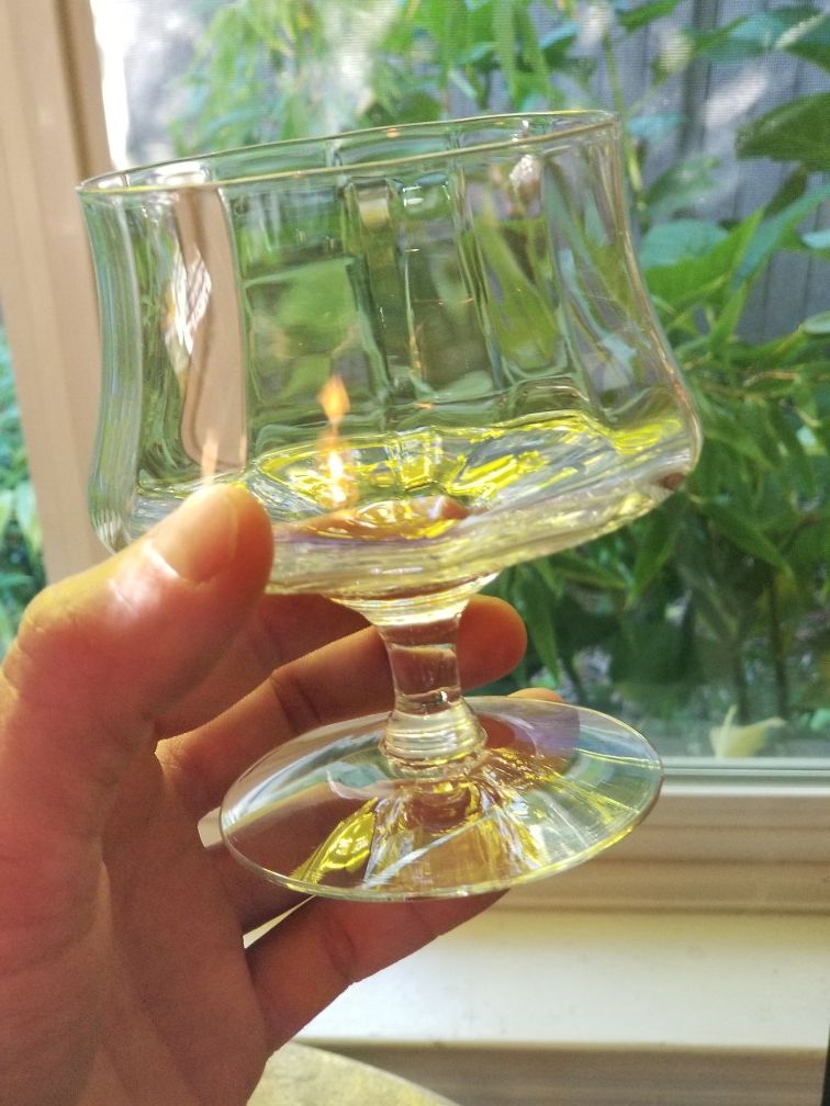 12 vintage crystal icers or glasses-cups-goblets