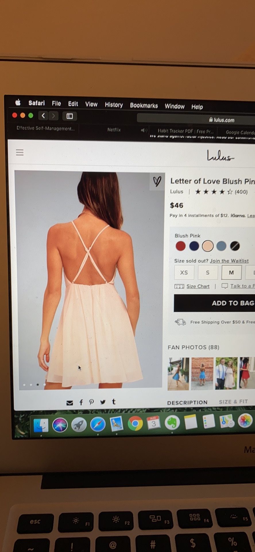 Lulu’s letter of love backless dress