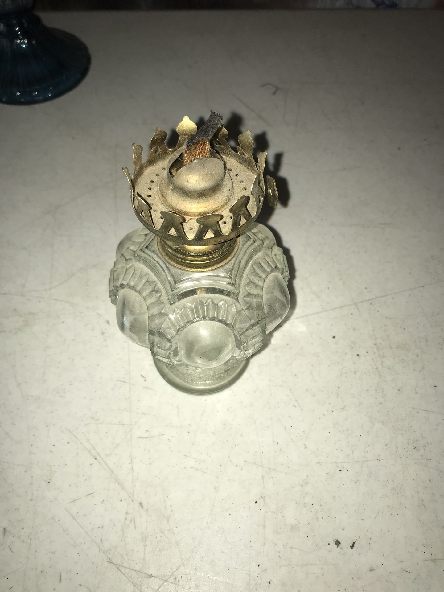 Vintage hurricane lamp