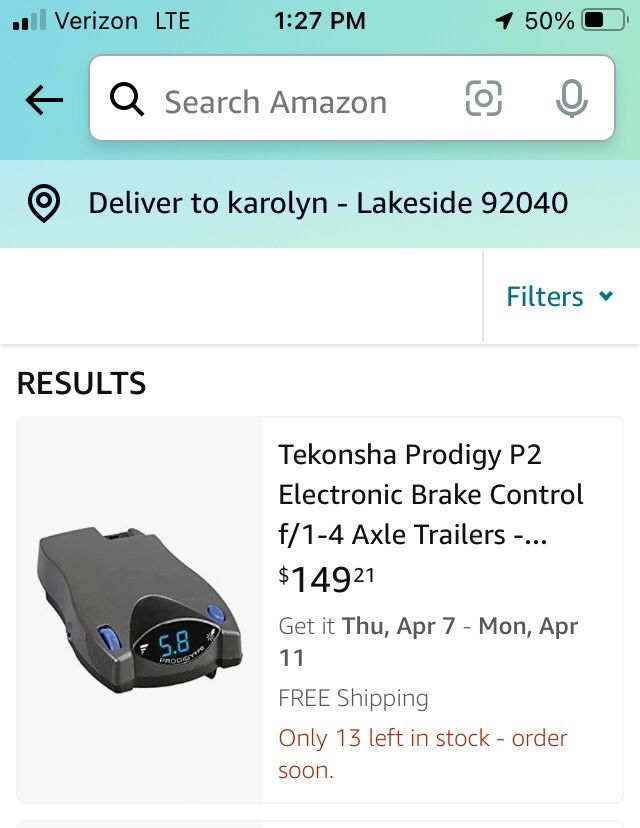 Tekonsha Prodigy P2 Electronic Brake Control 