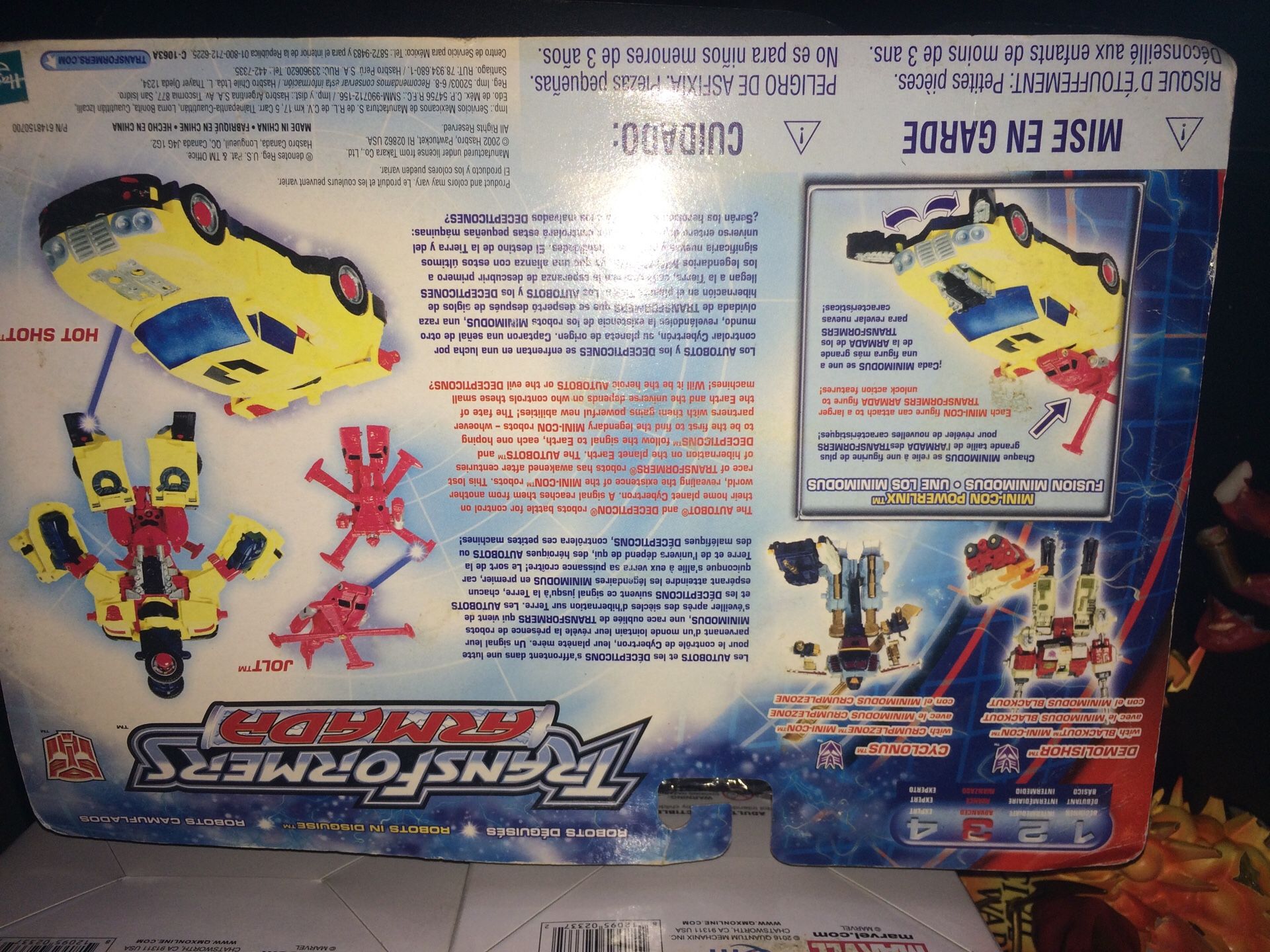 Transformers armada hot shot vehicle to robot robots in disguise