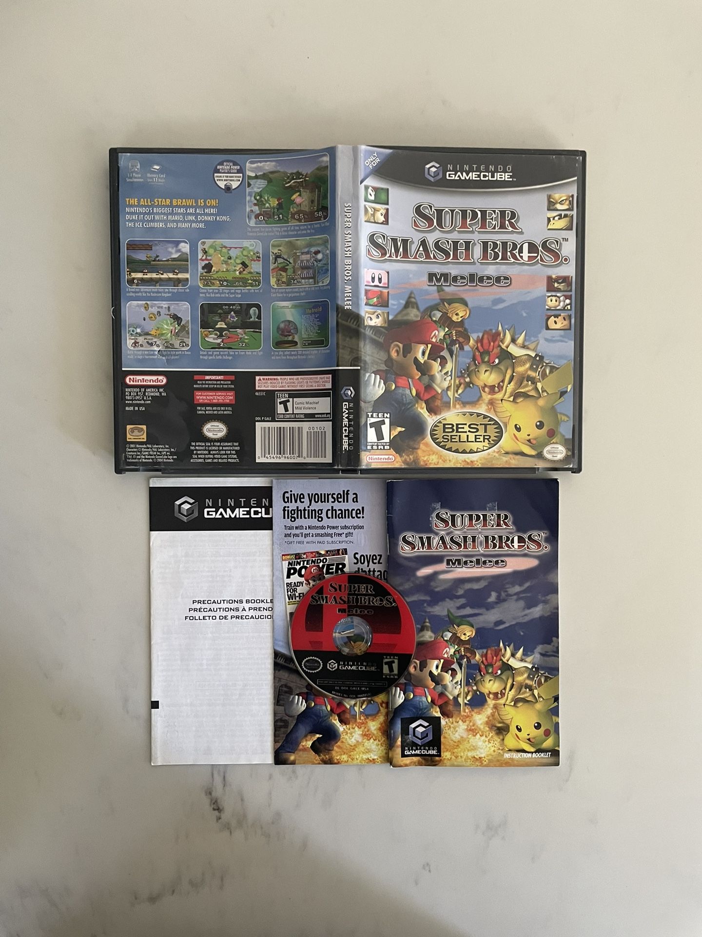 Super Smash Bro & Luigis Mansion Nintendo Gamecube BUNDLE