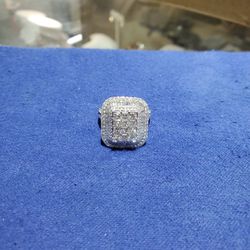 14k White Gold 3ct Diamond Ring Thumbnail