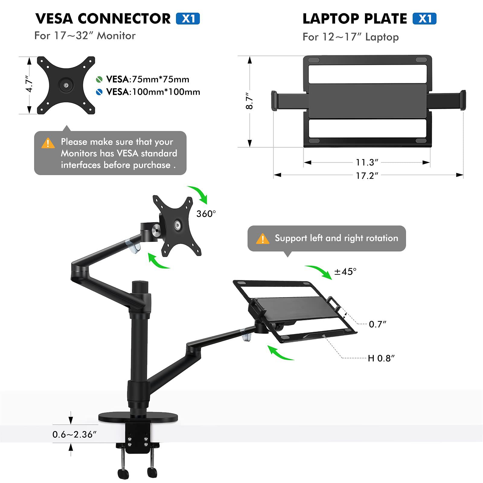 Monitor And Laptop Mount 