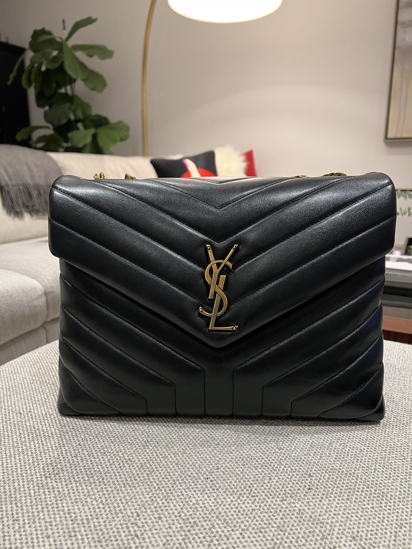 Saint Laurent Medium LouLou Matelassé Leather Bag