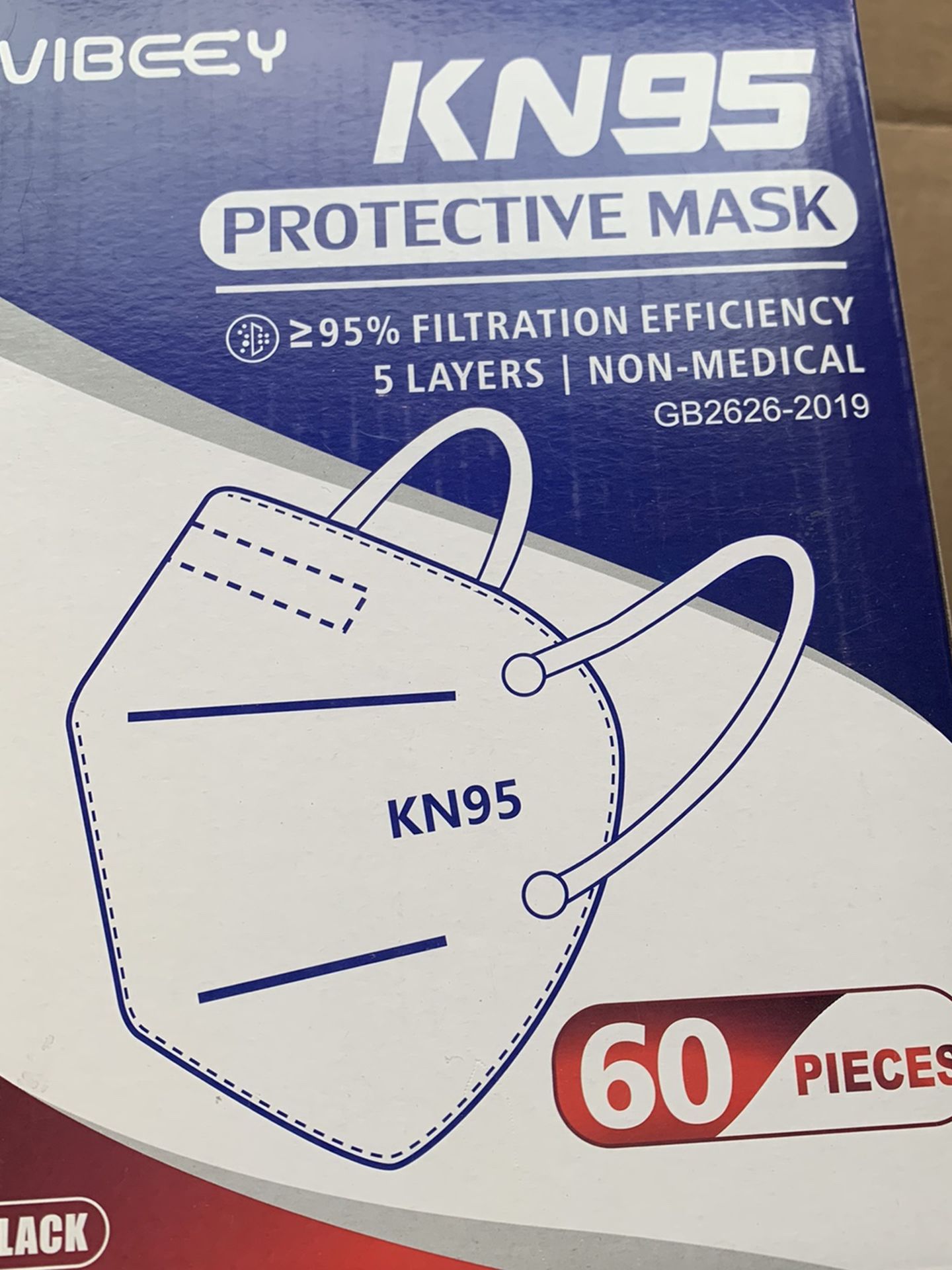 KN95 Adult Face Masks - Brand New 