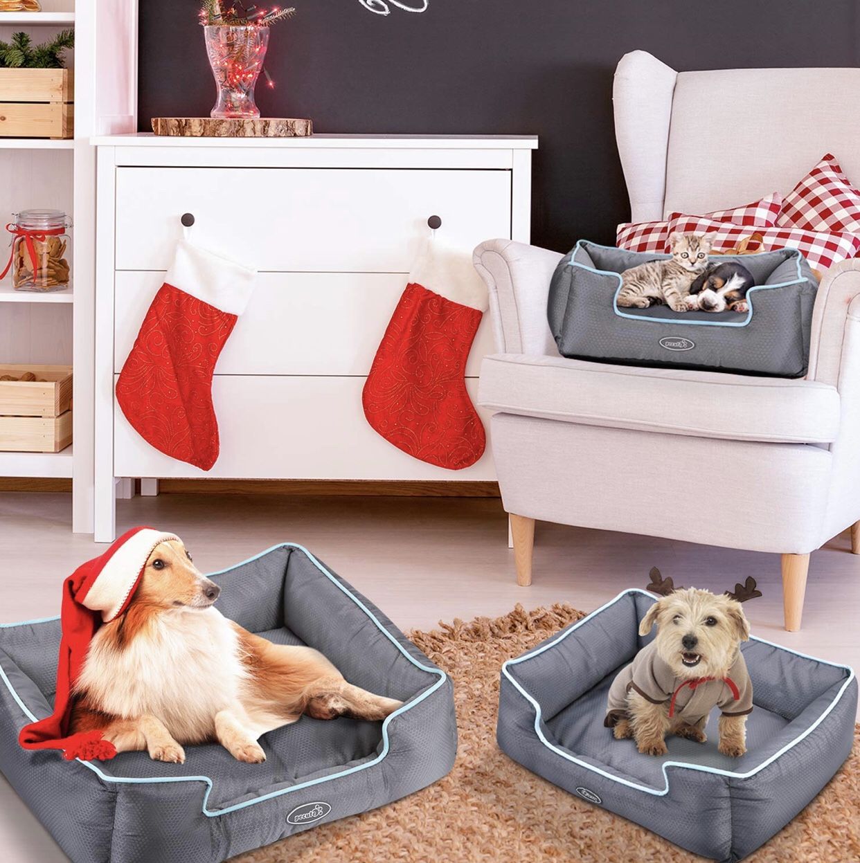 Dog bed , cat bed , water and chew resistant brand new