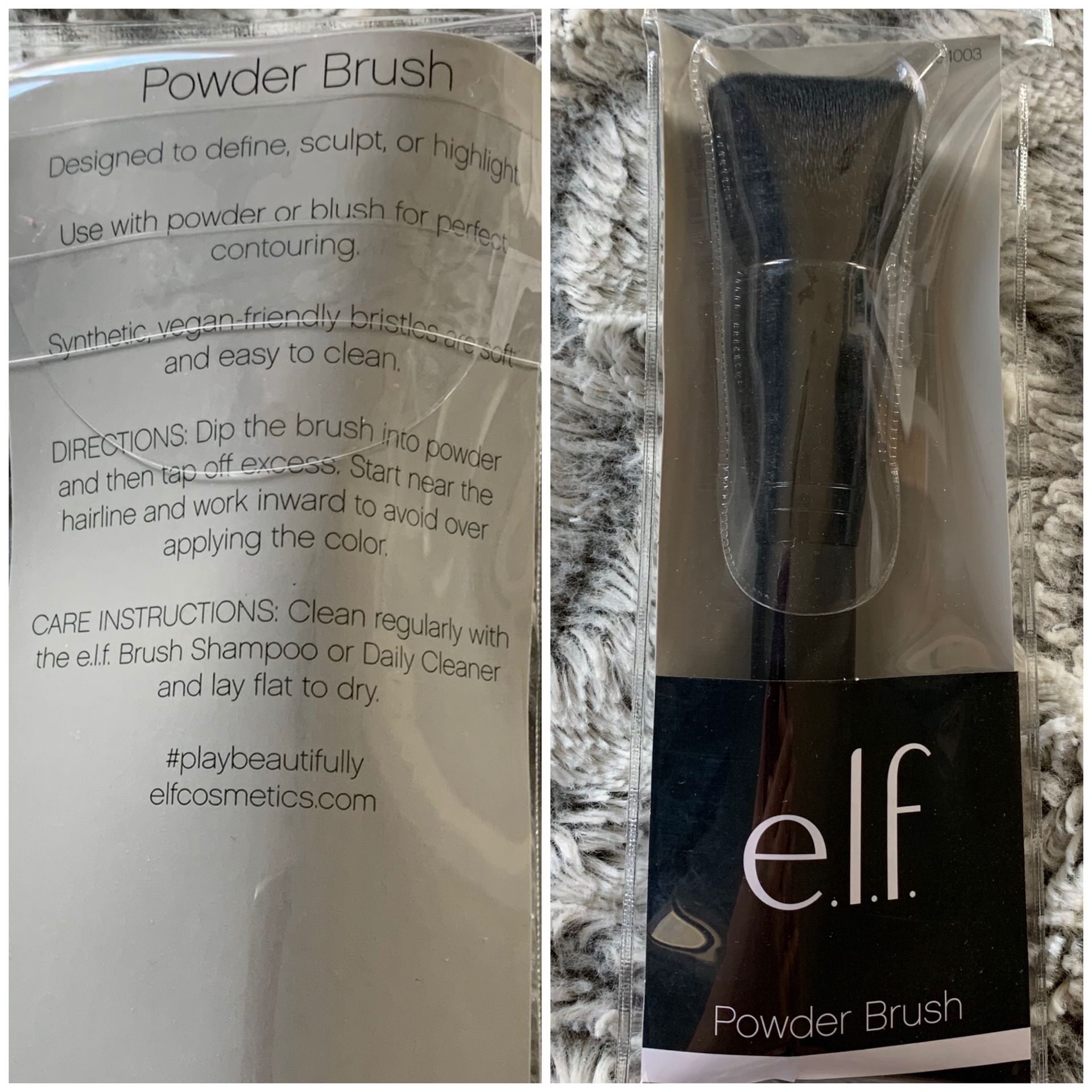 NIB e.l.f. 4pc Makeup Brushes Set A