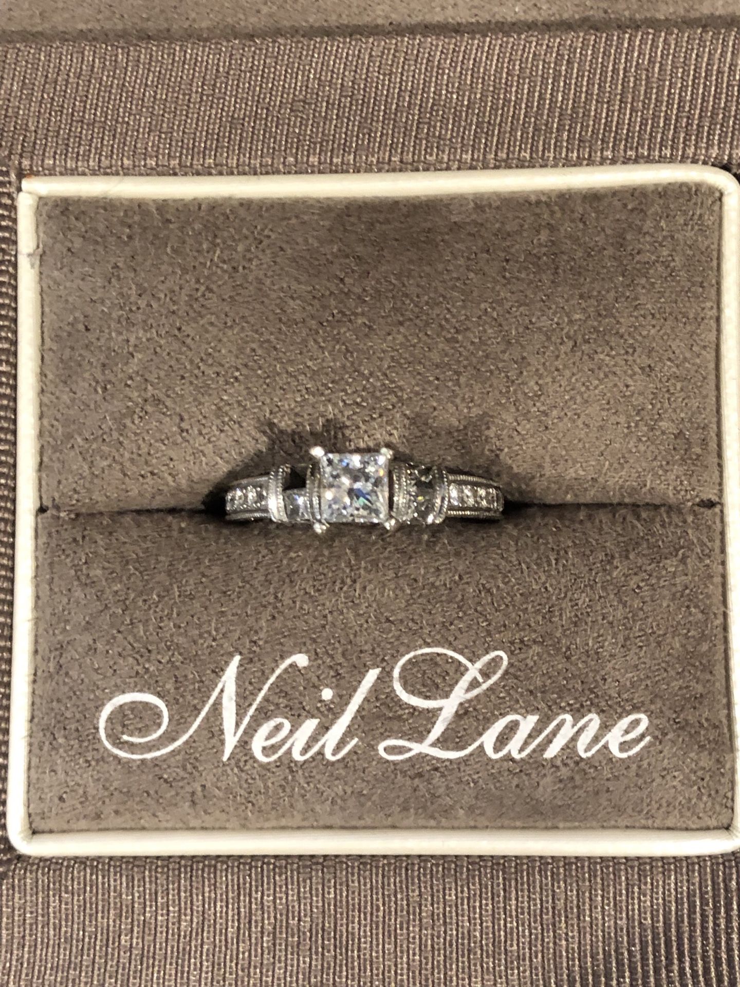 Neil Lane Diamond Wedding Set- 14k White Gold & Platinum w/ Box LEO Fine 1.44ctw