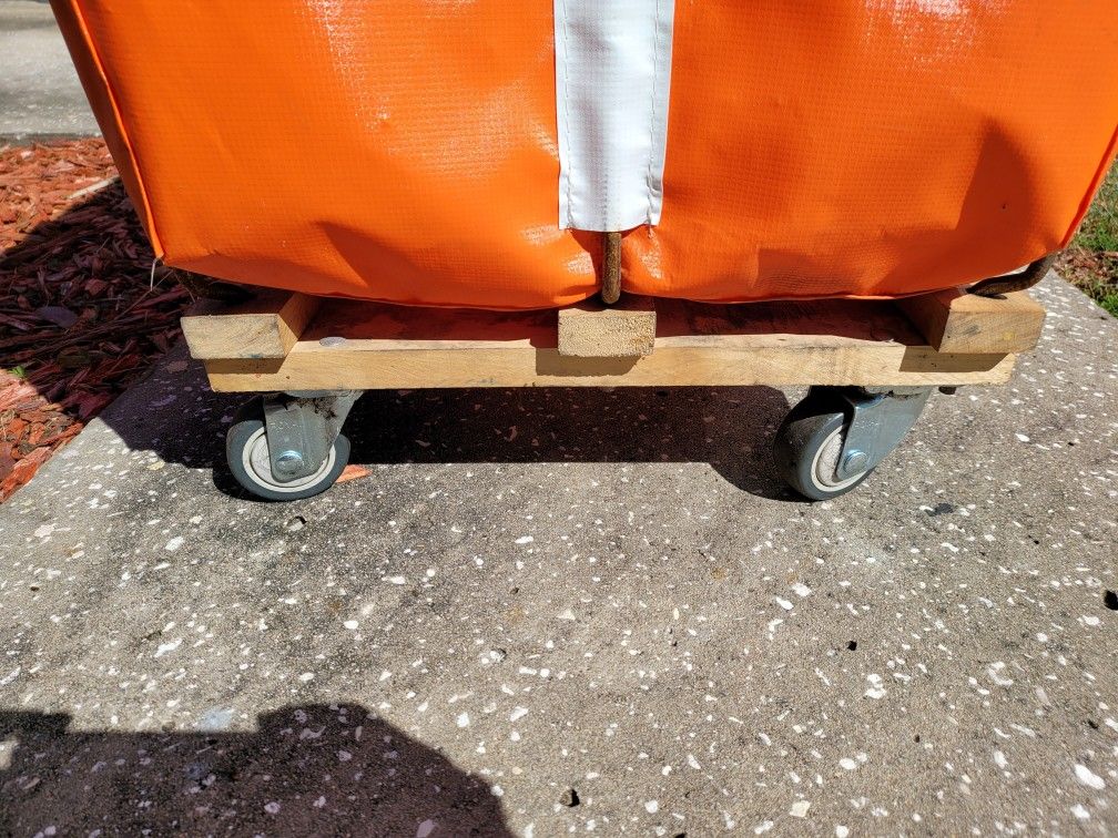Royal Basket Trucks - Orange Rolling Cart. $80