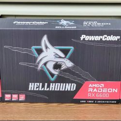 PowerColor Hellhound AMD Radeon RX 6600 Gaming Graphics Card with 8GB GDDR6 Memory, Powered by AMD RDNA 2, HDMI 2.1 Thumbnail