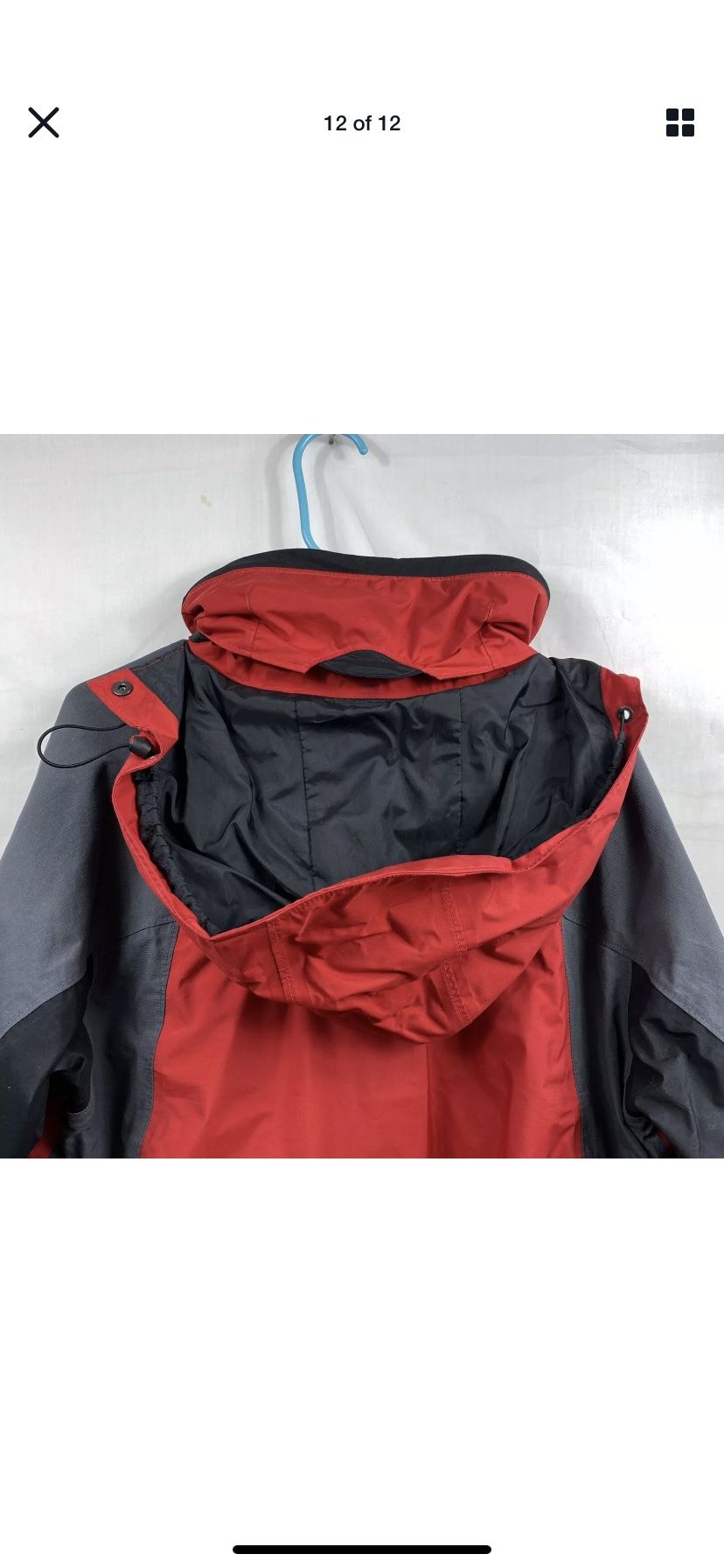 Columbia Sportswear Company Omni Tech Waterproof Breathable Red Jacket Sz.Large