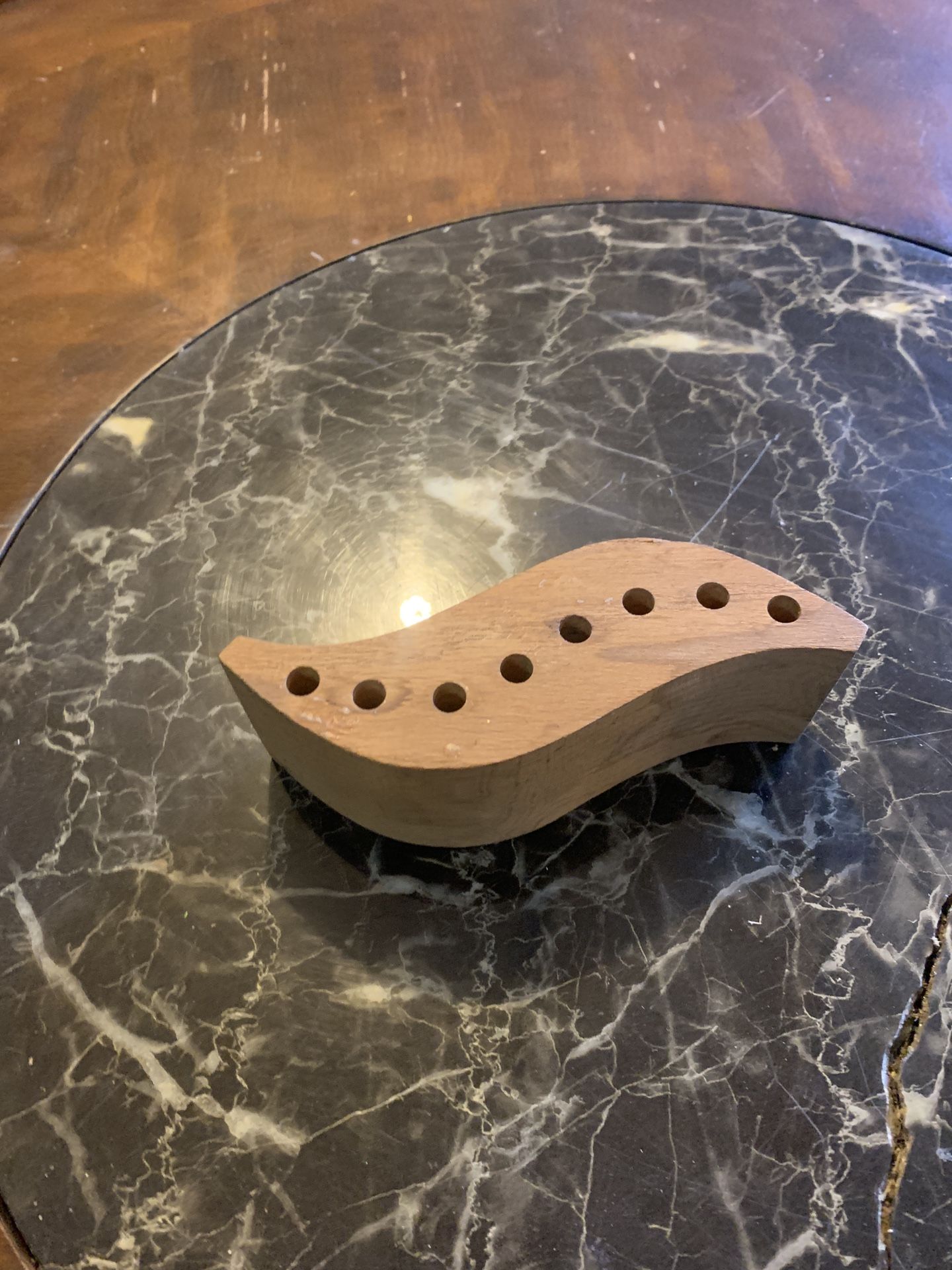 Hand Crafted Solid Wood Brush / Pincle Holder