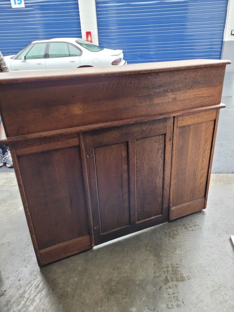 Antique Oak Rolltop Desk