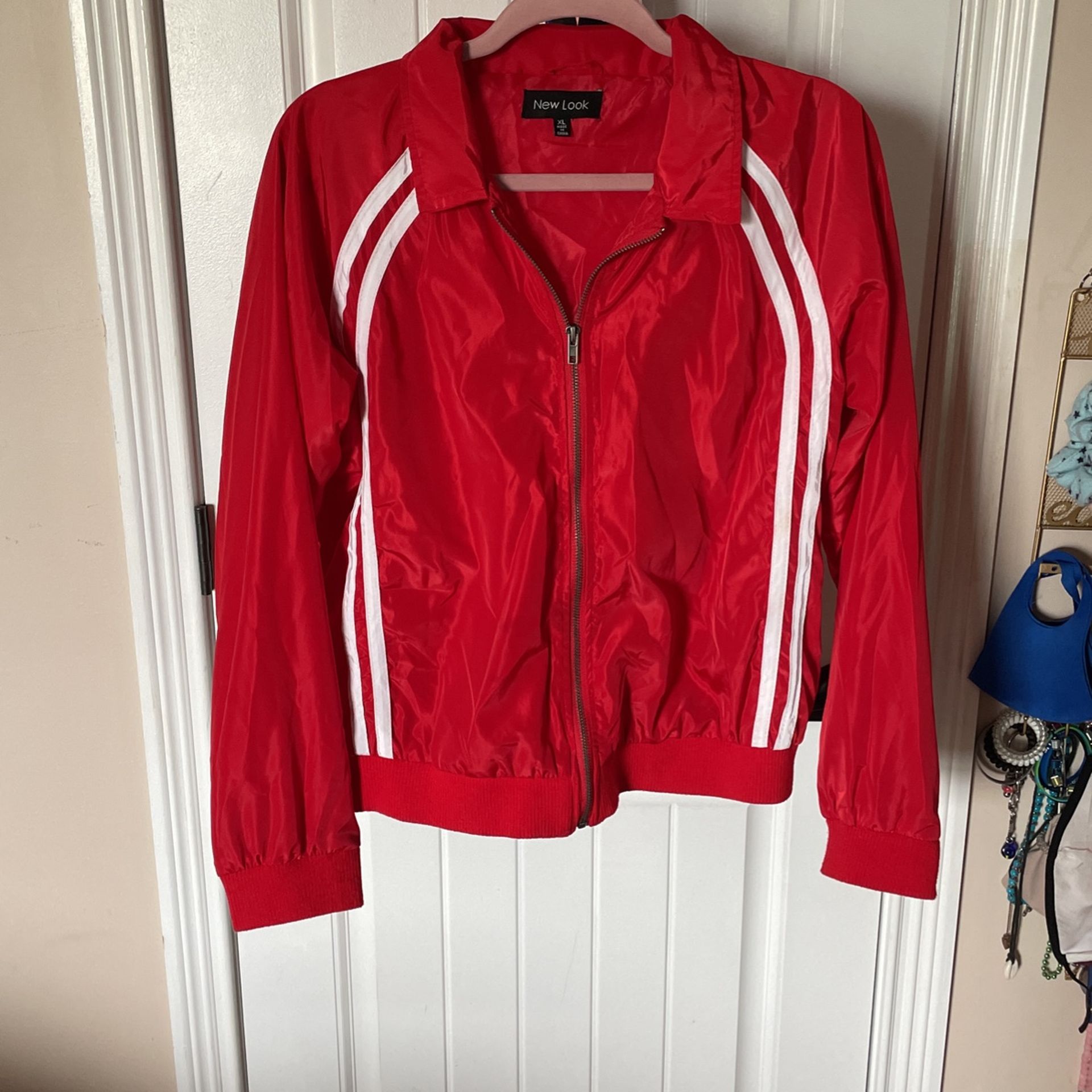 Red Windbreaker