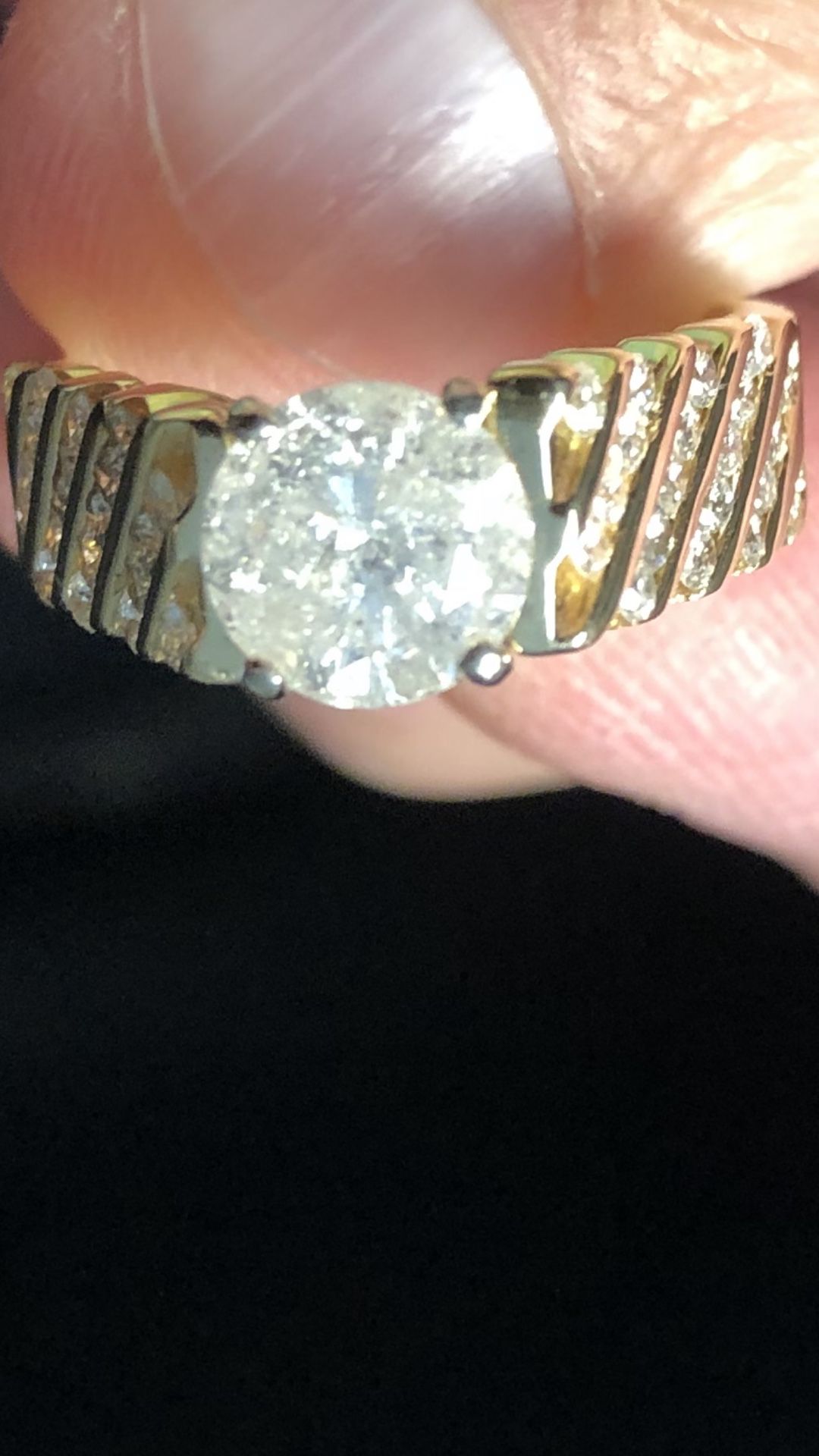 2.61ctw 14kt Diamond Engagement Ring (center 1.51cts )