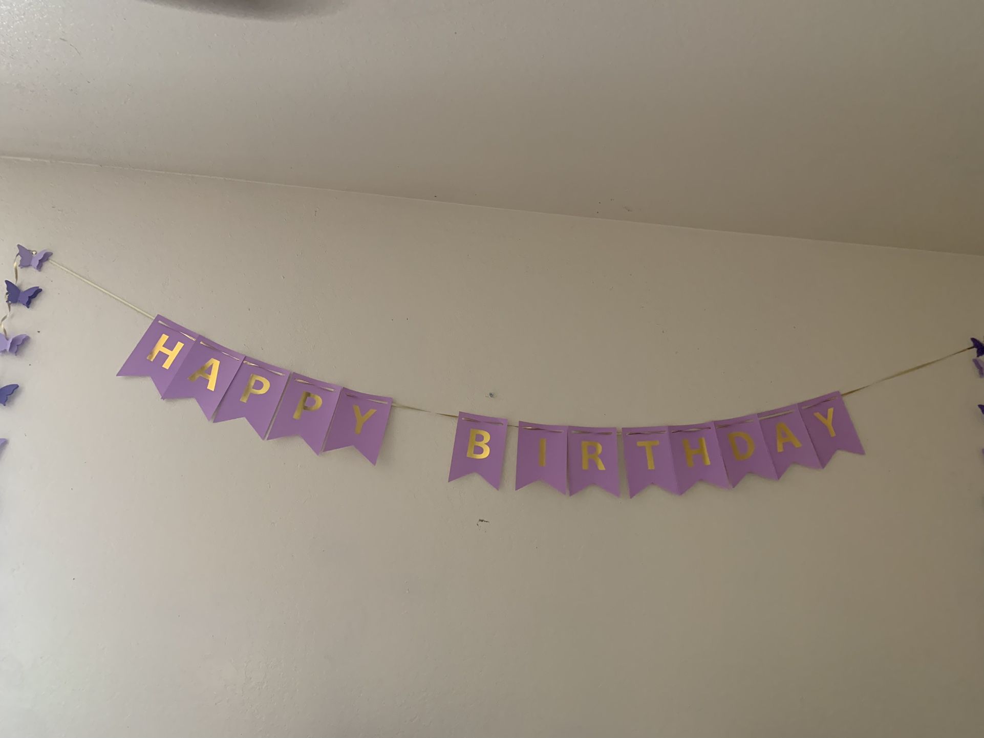 Purple Butterfly Party Decorations Number 1 Balloons