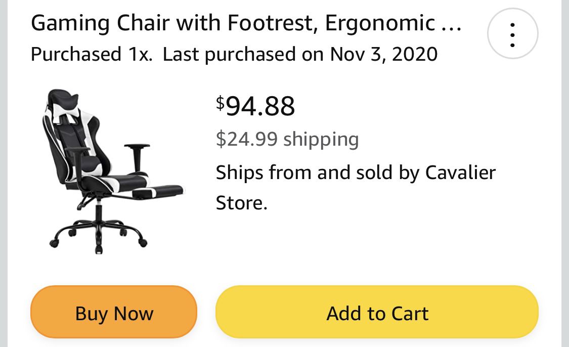 Gaming Chair with Footrest, Ergonomic Office Chair, Adjustable Swivel Leather Desk Chair, Reclining High Back Computer Chair with Lumbar Support and H