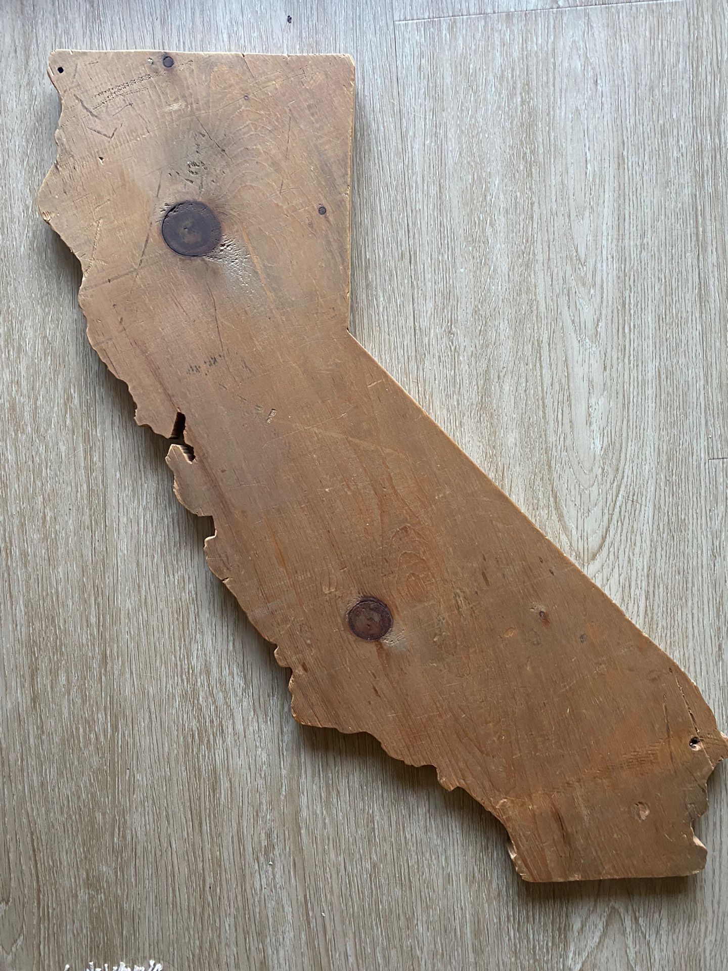 California State Wood Sign 