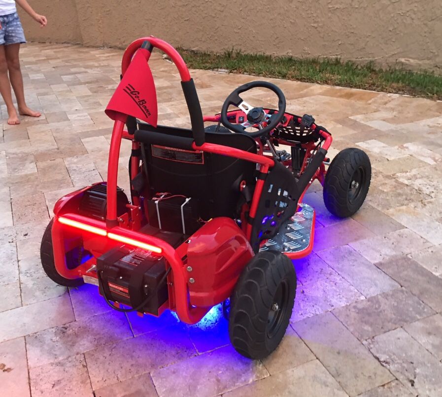 Red GoKart (GoBowen Baja 1000W 48V Electric gokart) for Sale in