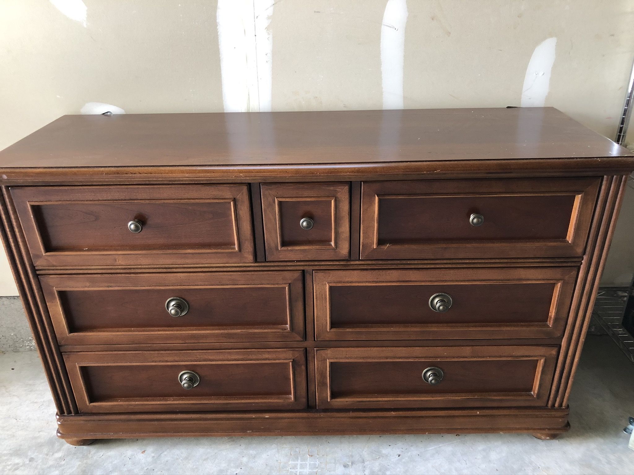 Grow with me furniture set (dresser, changing table, crib, queen bed)