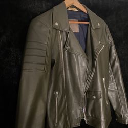 Zara  Men’s Leather Jacket Small  Thumbnail