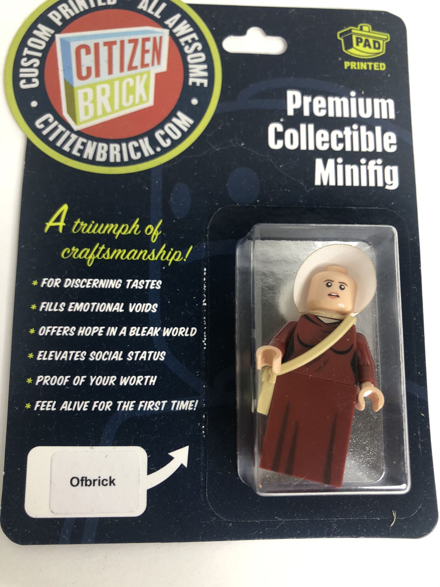 Citizen Brick Mini Figure (Not Official LEGO) Canibal The Rock Space Exterminator Long Bong Silver Ofbrick