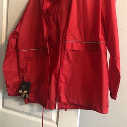 Adult Small Windbreaker Rain  Jacket  NWT  Thumbnail