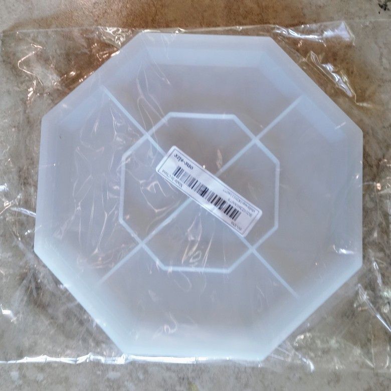 Oversized/Large Silicone Mold: Hexagon Planter Tray (For Resin, Polyester, Epoxy, Concrete, Plaster)