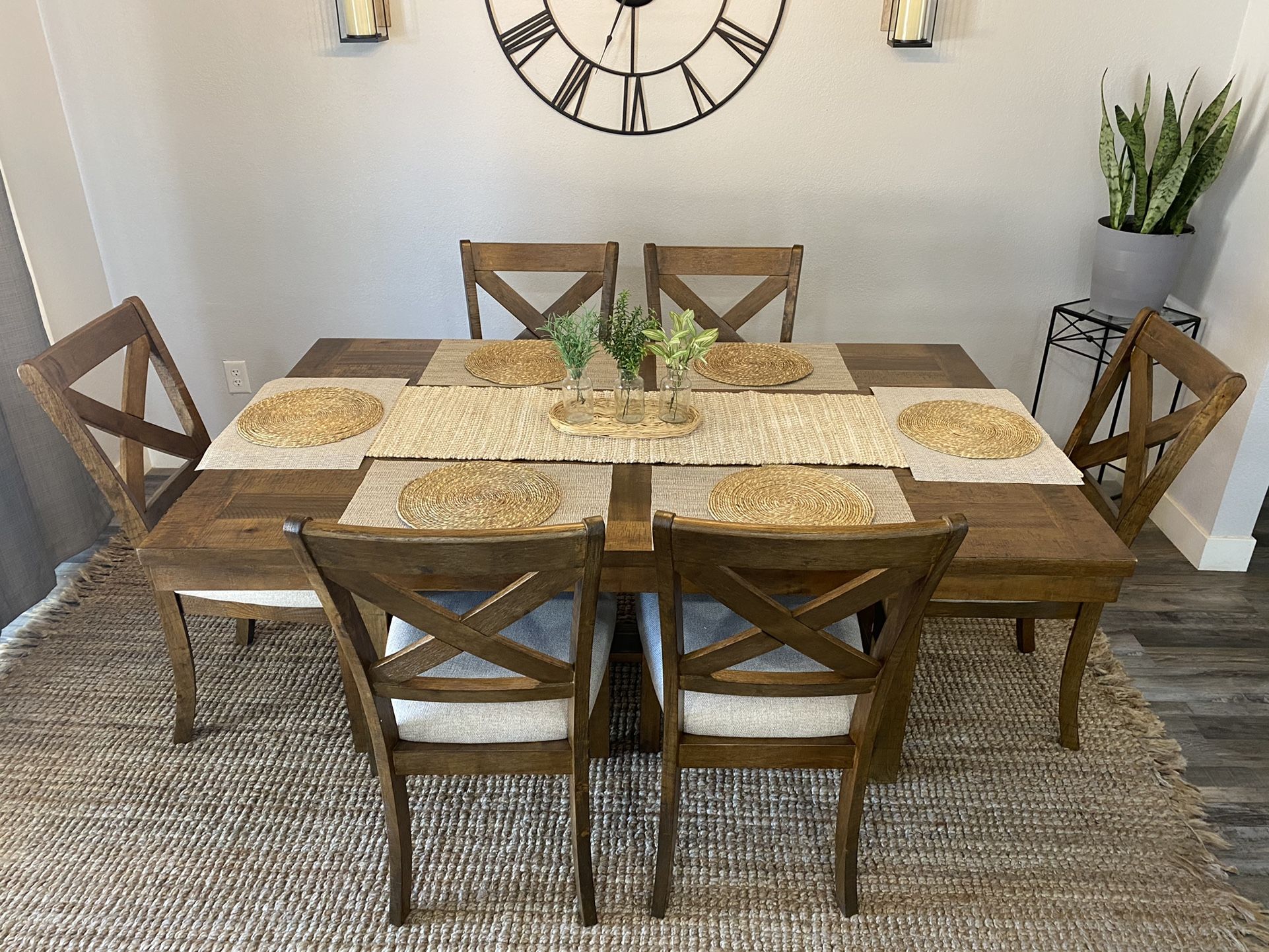New Farmhouse Style Dining Set