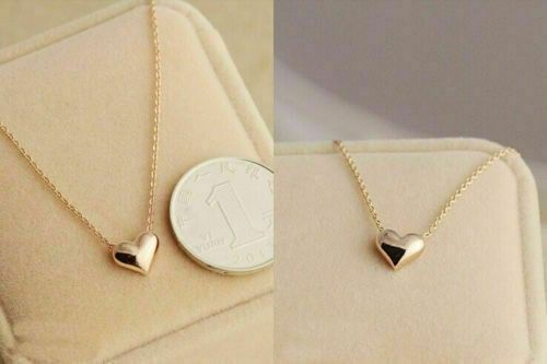Fashion Women Gold Plated Heart Bib Statement Chain Pendant Necklace Jewelry