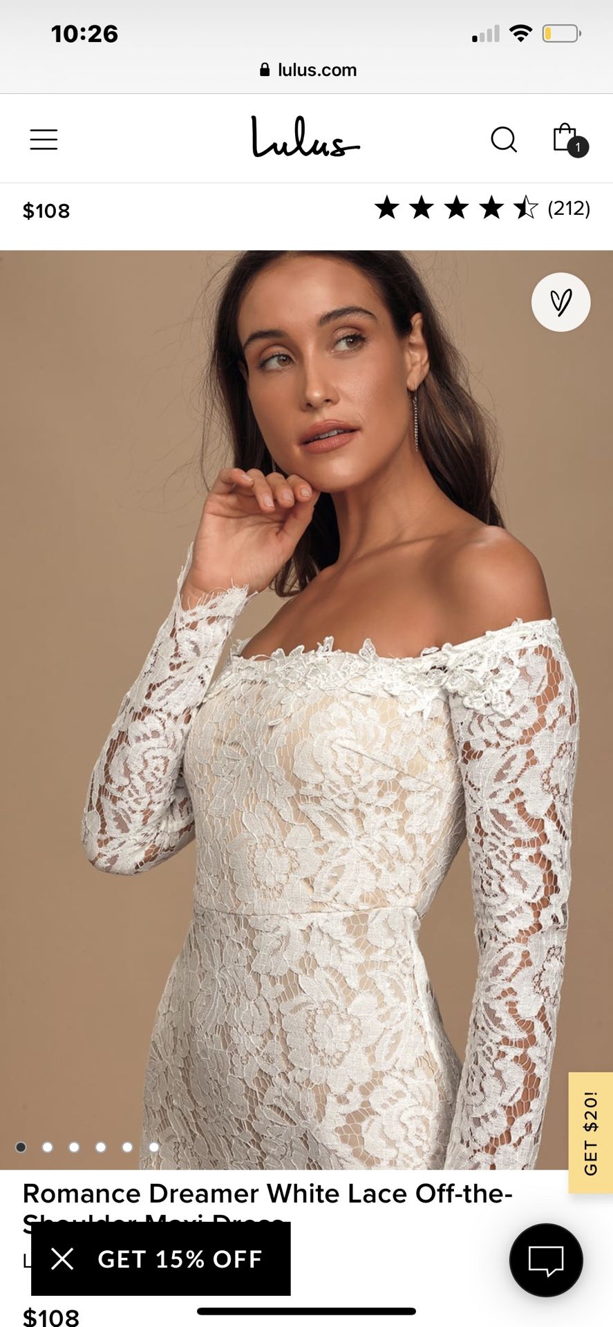 LULUS BOHO WEDDING DRESS