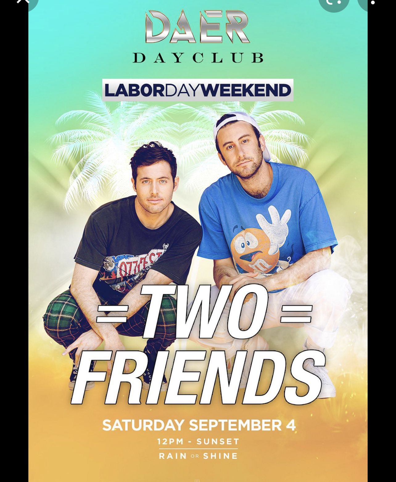 Two Friends Performing At Daer… Day/pool Party