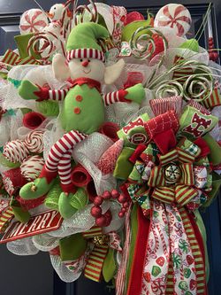 Christmas decoration wreath Elf Thumbnail