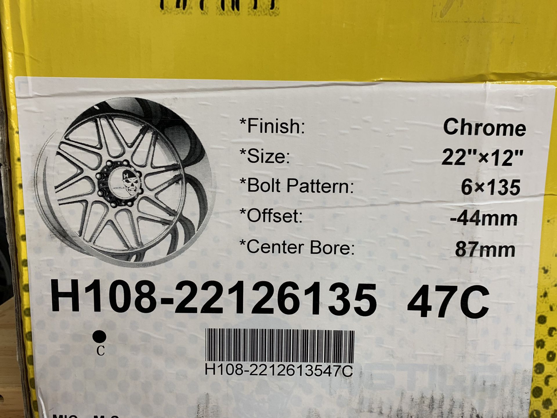 22x12 hostile sprockets chrome for Sale in Needville, TX OfferUp