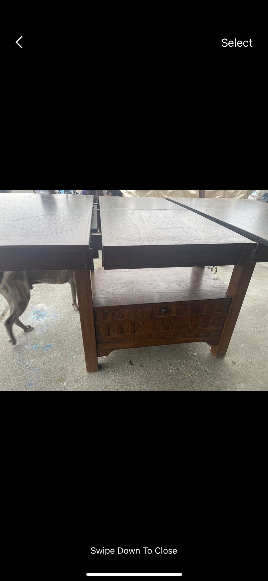 Bar Height Table With Butterfly And 10 Chairs