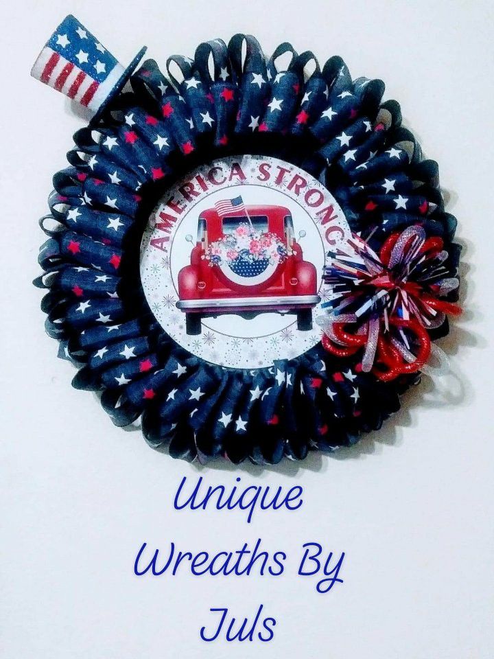 American Strong Ribbon Wreath