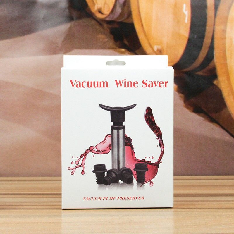 Red Wine Vacuum Saver With 4 Bottle Sealer Red wine pump