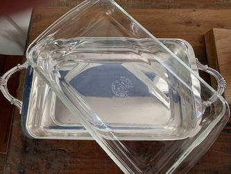 Vintage Silver Plated Pyrex Dish Holder Thumbnail